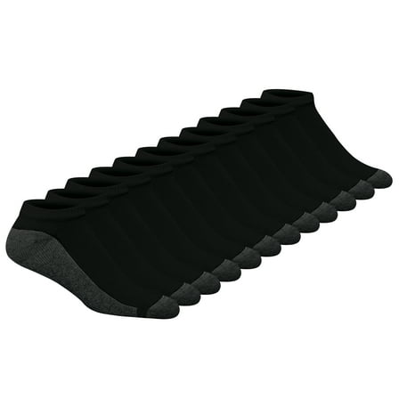 Hanes Men's Double Tough Durability No Show Socks, 12 Pack