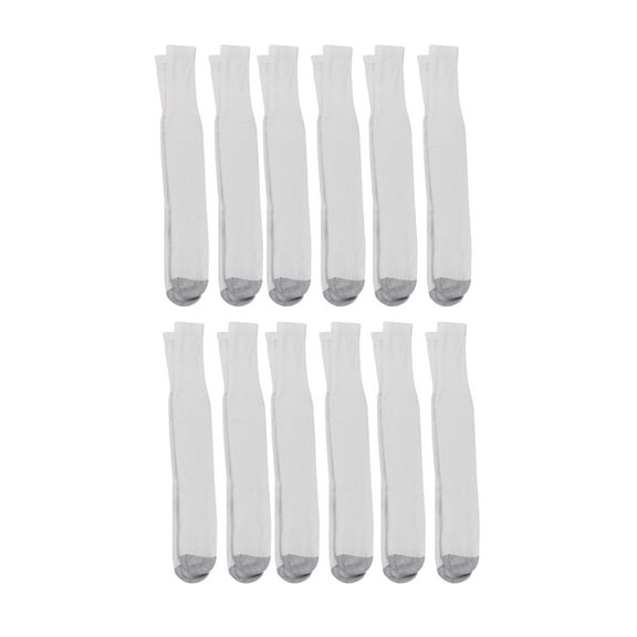 Hanes Men's Double Tough Durability Over-the-Calf Tube Socks, 12-Pack