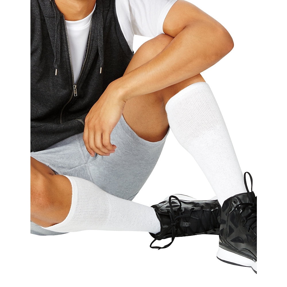 Men's Double Tough Durability over-The-Calf Tube Socks, 12-pack