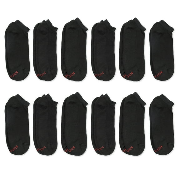 Hanes Men's Double Tough Low Cut Socks, 12 + 2 Bonus Pack