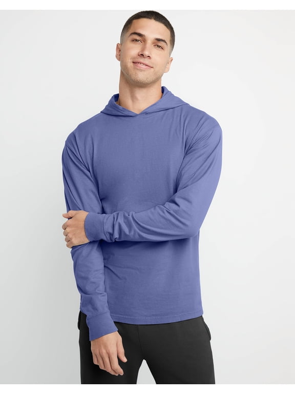 Men's Originals Hooded Long-Sleeve 100% Cotton T-Shirt, Sizes S-3XL