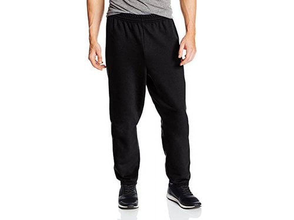 Hanes EcoSmart Men's Fleece Sweatpants, 2-Pack, 32 Deep Red S 