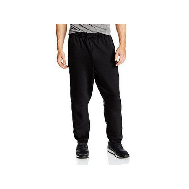 Hanes Men's EcoSmart Fleece Sweatpant, Black, Large (Pack of, Black, Size Large