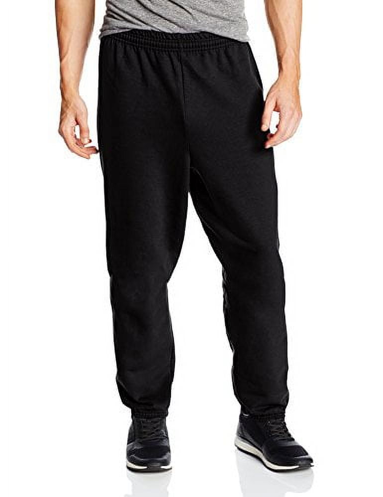 Hanes Men's EcoSmart Fleece Sweatpant, Black, Medium Pack of 2 - image 1 of 3