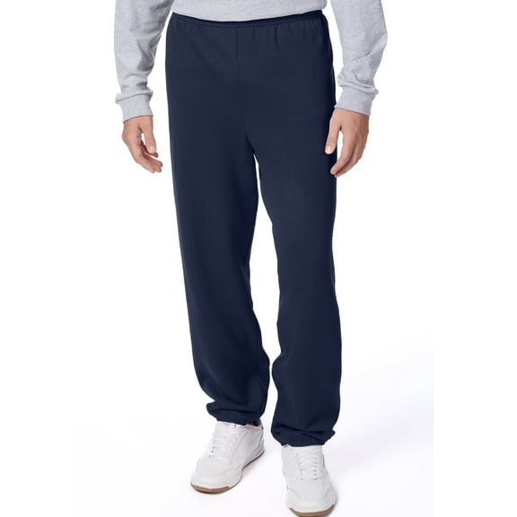 Hanes EcoSmart Men's Fleece Sweatpants, 32" Navy XL
