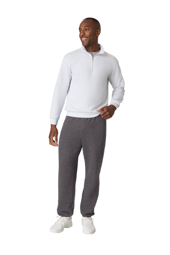 Men's Fleece Sweatpants 2-Pack EcoSmart Fleece Perfect Fit 32" inseam