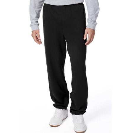 Hanes EcoSmart Men's Fleece Sweatpants, 32" Black S