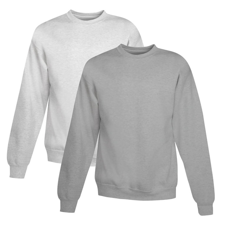 Hanes Men's EcoSmart Fleece Sweatshirt, 1 Ash / 1 Light Steel, 4XL