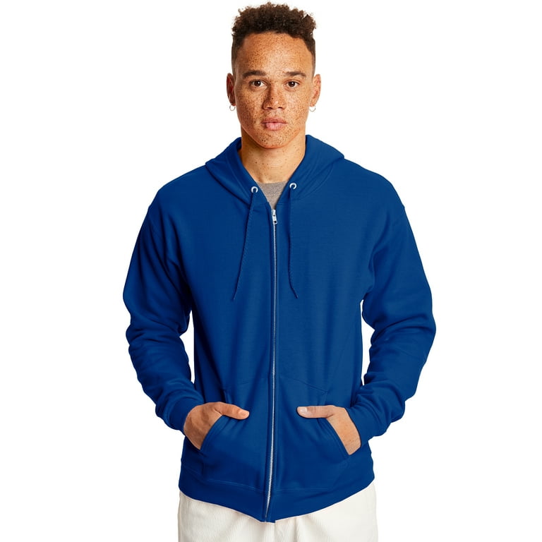 Hanes men's zip up hoodie hot sale