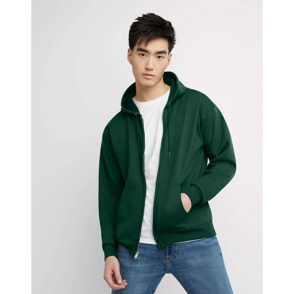 Hanes Men's & Big Men's Fleece Full Zip Up Hoodie Sweatshirt, Sizes S-3XL