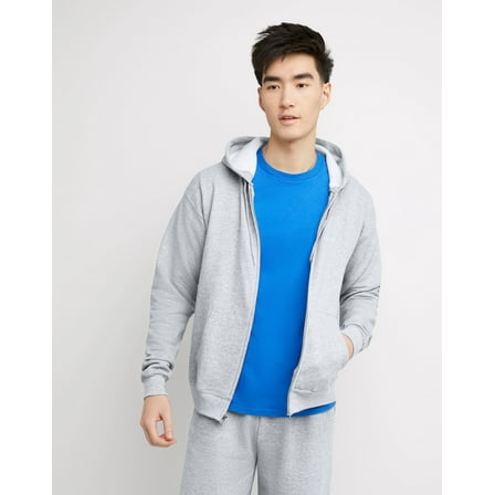 Hanes Men's & Big Men's Fleece Full Zip Up Hoodie Sweatshirt, Sizes S-3XL