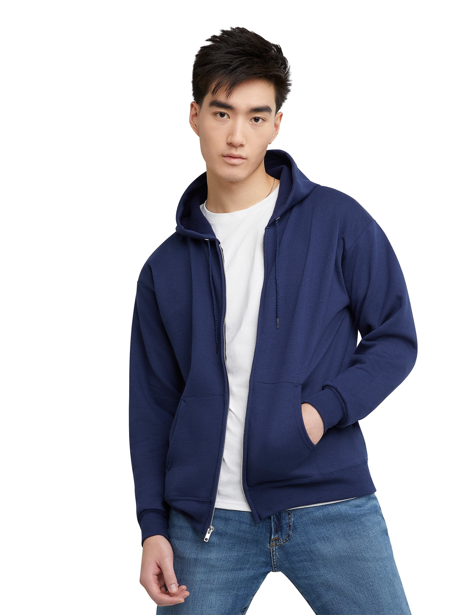 Hanes Men's EcoSmart Full-Zip Fleece Hoodie, Sizes S-3XL