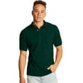 thumbnail image 1 of Hanes EcoSmart Men's Pocket Polo Shirt, 2-Pack Deep Forest XL, 1 of 3