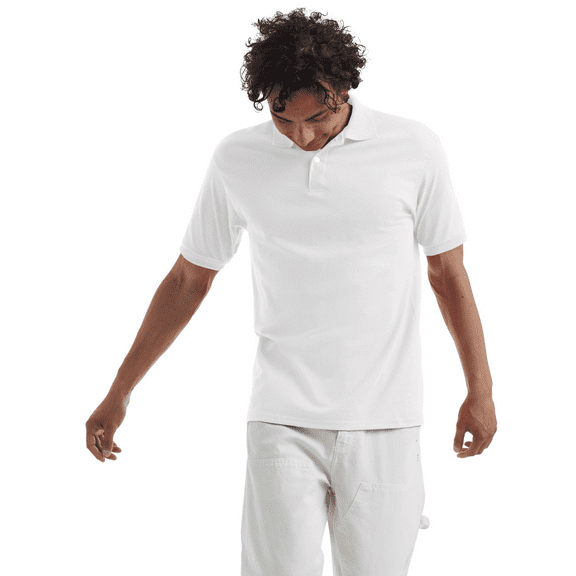 Hanes Men's & Big Men's EcoSmart Polo Shirt, Sizes S-4XL