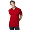 thumbnail image 1 of Hanes EcoSmart Men's Polo Shirt (Big & Tall Sizes Available) Deep Red 2XL, 1 of 5