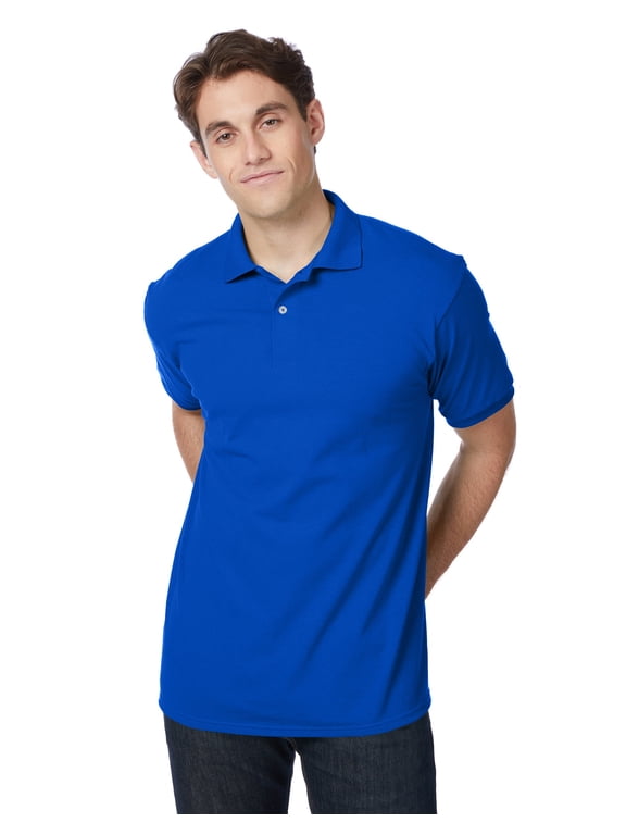 EcoSmart Men's Polo Shirt (Big & Tall Sizes Available) Deep Royal S