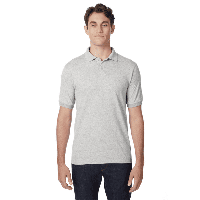 Hanes Men's EcoSmart Polo Shirt, Sizes S-3XL