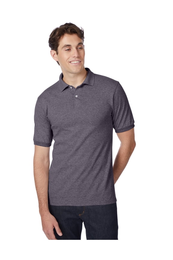 EcoSmart Men's Polo Shirt (Big & Tall Sizes Available) Charcoal Heather M