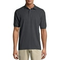 thumbnail image 1 of Hanes Men's EcoSmart Short Sleeve Jersey Polo Shirt, up to Size 6XL, 1 of 6