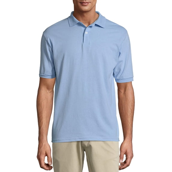 Hanes Men's EcoSmart Short Sleeve Jersey Polo Shirt