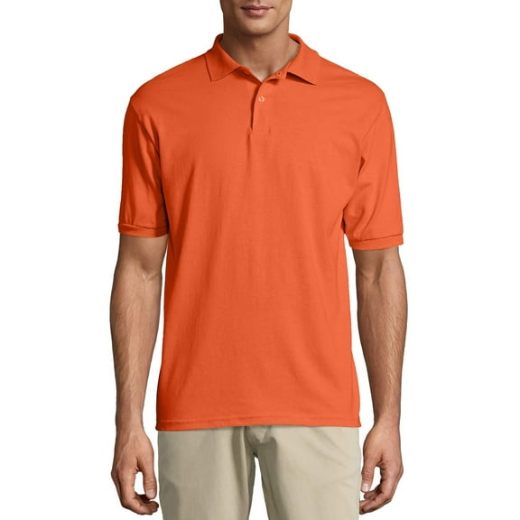 Hanes Men's EcoSmart Short Sleeve Jersey Polo Shirt