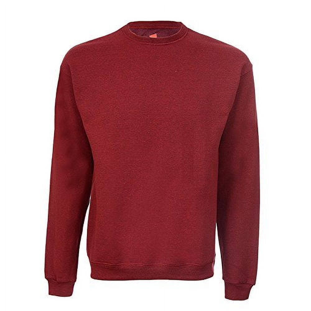Hanes Men s Ecosmart Fleece Sweatshirt Deep Red Small