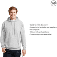 thumbnail image 1 of Hanes Men's Ecosmart Hoodie -WD17 Fleece Sweatshirt, Pullover Hooded Sweatshirt for Men, Ash L, 1 of 5