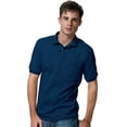 thumbnail image 1 of Hanes Men's Ecosmart Jersey Polo Shirt with Pocket, 1 of 7