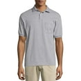 thumbnail image 1 of Hanes Men's Ecosmart Jersey Polo Shirt with Pocket, 1 of 6