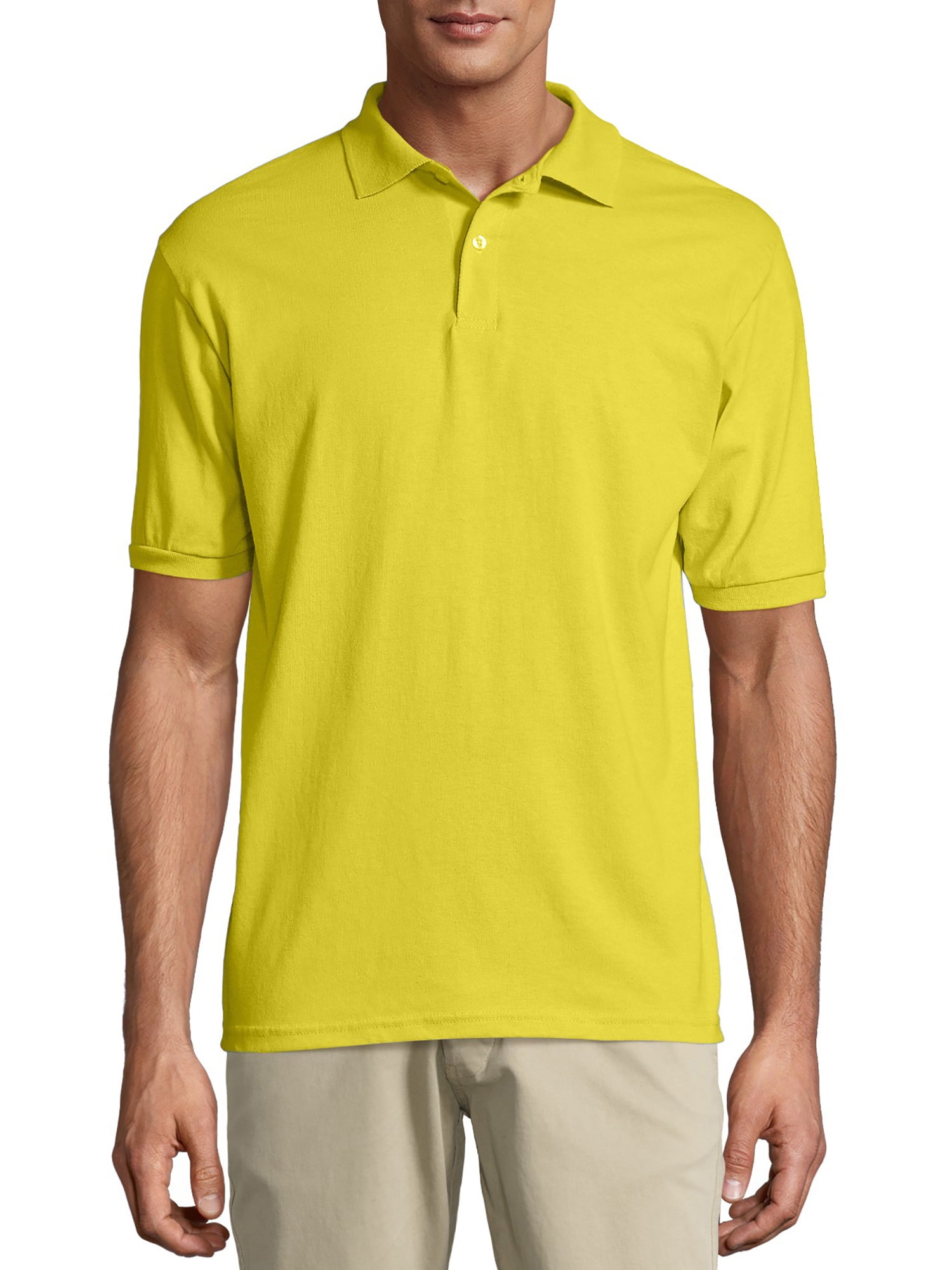 Hanes Men's Ecosmart Jersey Polo Shirt