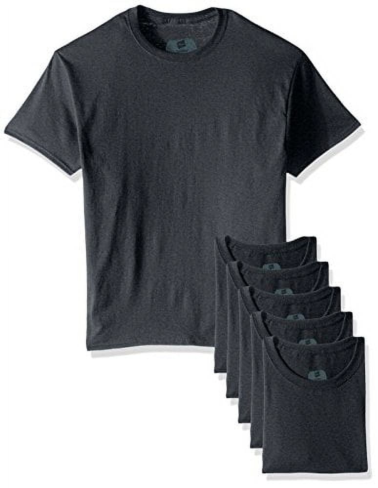 Hanes Men's Ecosmart TShirt Pack of 6, Charcoal Heather, XLarge