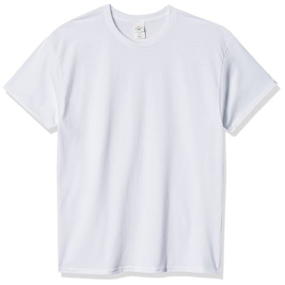 Hanes Men's Ecosmart T-Shirt Pack of 6, White, Large