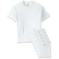 thumbnail image 1 of Hanes Men's Ecosmart T-Shirt Pack of 6, White, Medium, 1 of 4