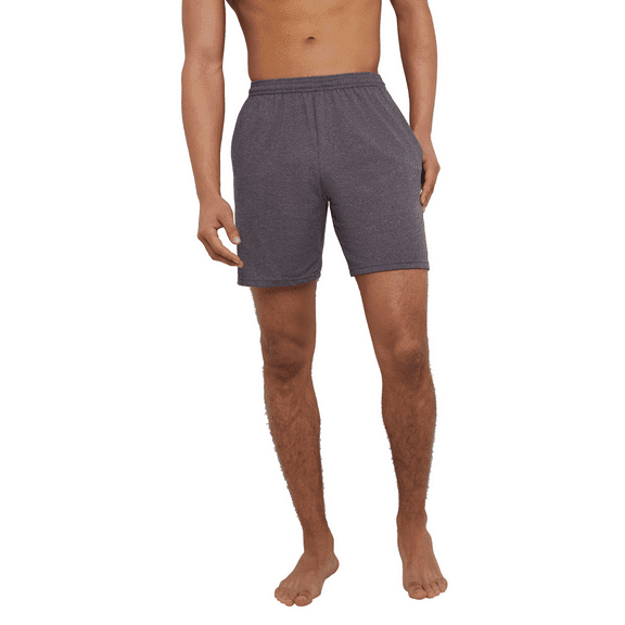 Hanes Men's Essentials Cotton Shorts With Pockets, 7.5" Inseam, Sizes S-4XL