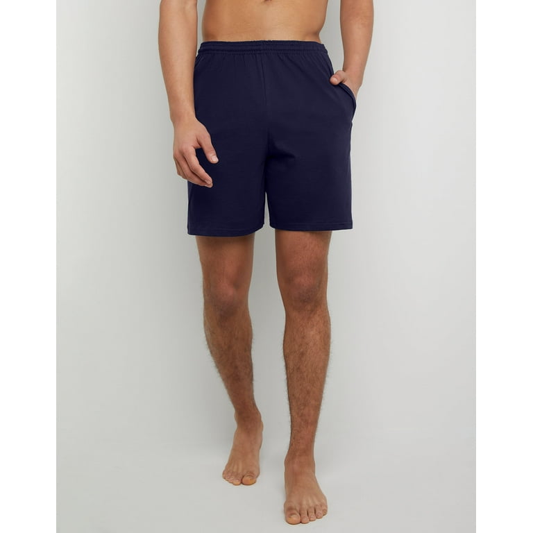 Hanes Men's Athletic Jersey Knit Shorts with Drawstring, Midweight