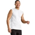 thumbnail image 1 of Hanes Men's Cotton Muscle Tank, 3-Pack White 3XL, 1 of 5