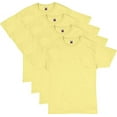 thumbnail image 1 of Hanes Men's Essentials Short Sleeve T-shirt Value Pack 4-pack,yellow,Large, 1 of 9