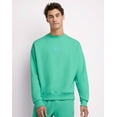 thumbnail image 1 of Hanes Explorer Unisex French Terry Crewneck Sweatshirt, Adirondack Peaks Happy Spring Green XL, 1 of 5