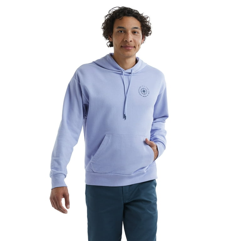 Hanes Men s Explorer French Terry Lightweight Hooded Sweatshirt Sizes XS 2XL