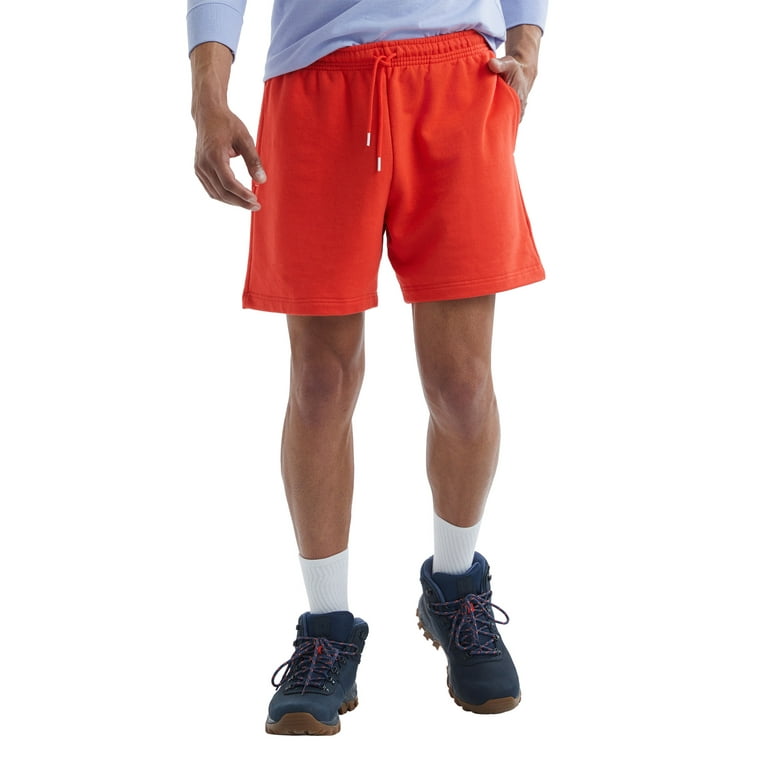 Hanes Men's Explorer French Terry Shorts with Pockets, 6 Inseam