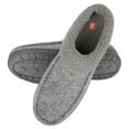 thumbnail image 1 of Hanes Men's Felt Clog Slipper Shoe - Memory Foam Indoor Outdoor Sole, 1 of 9