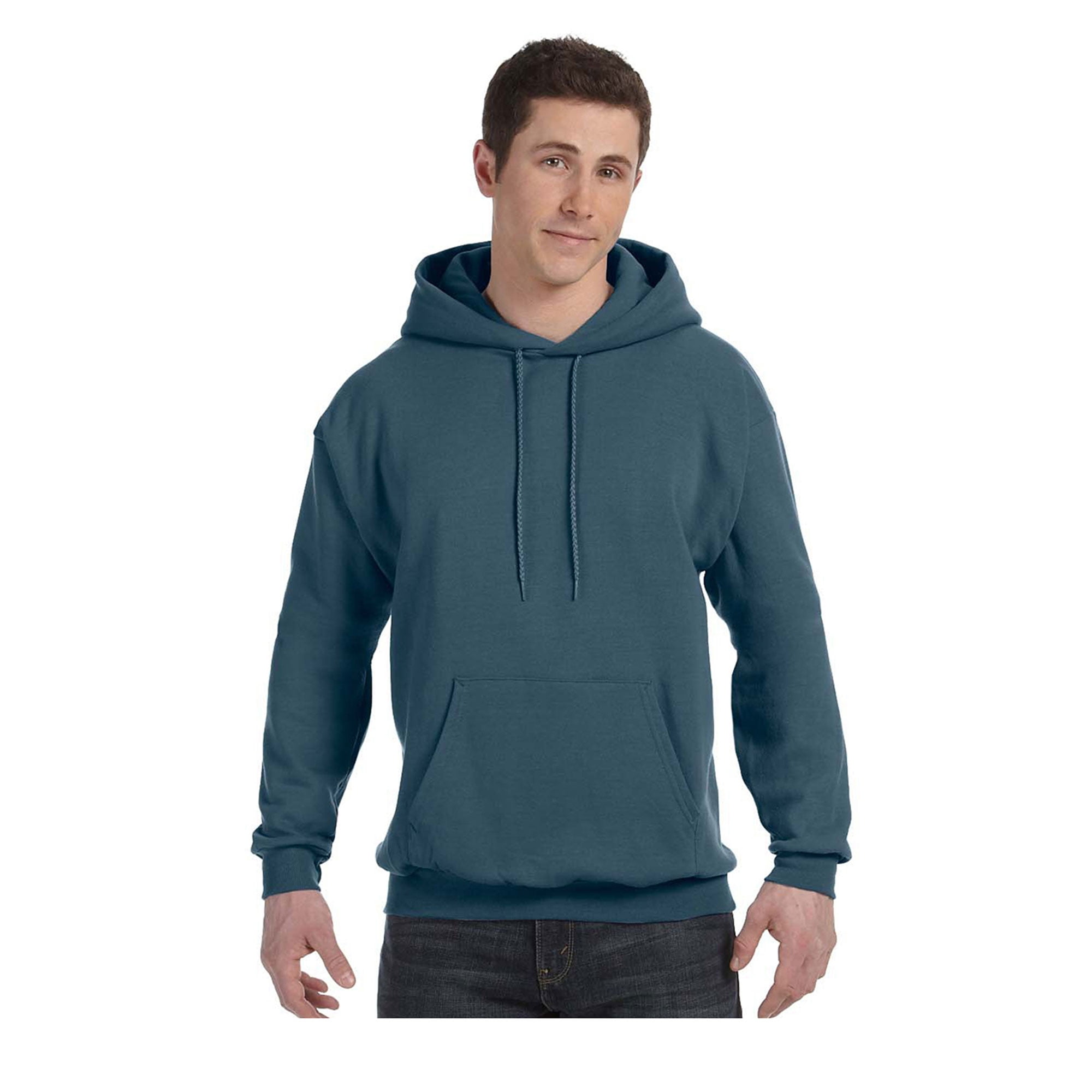Hanes Men's Fleece Full Cut Athletic Hooded Pullover, Style P170