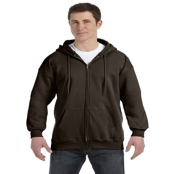 Hanes Men's Fleece Full Zip Pouch Pockets Hoodie, Style F280