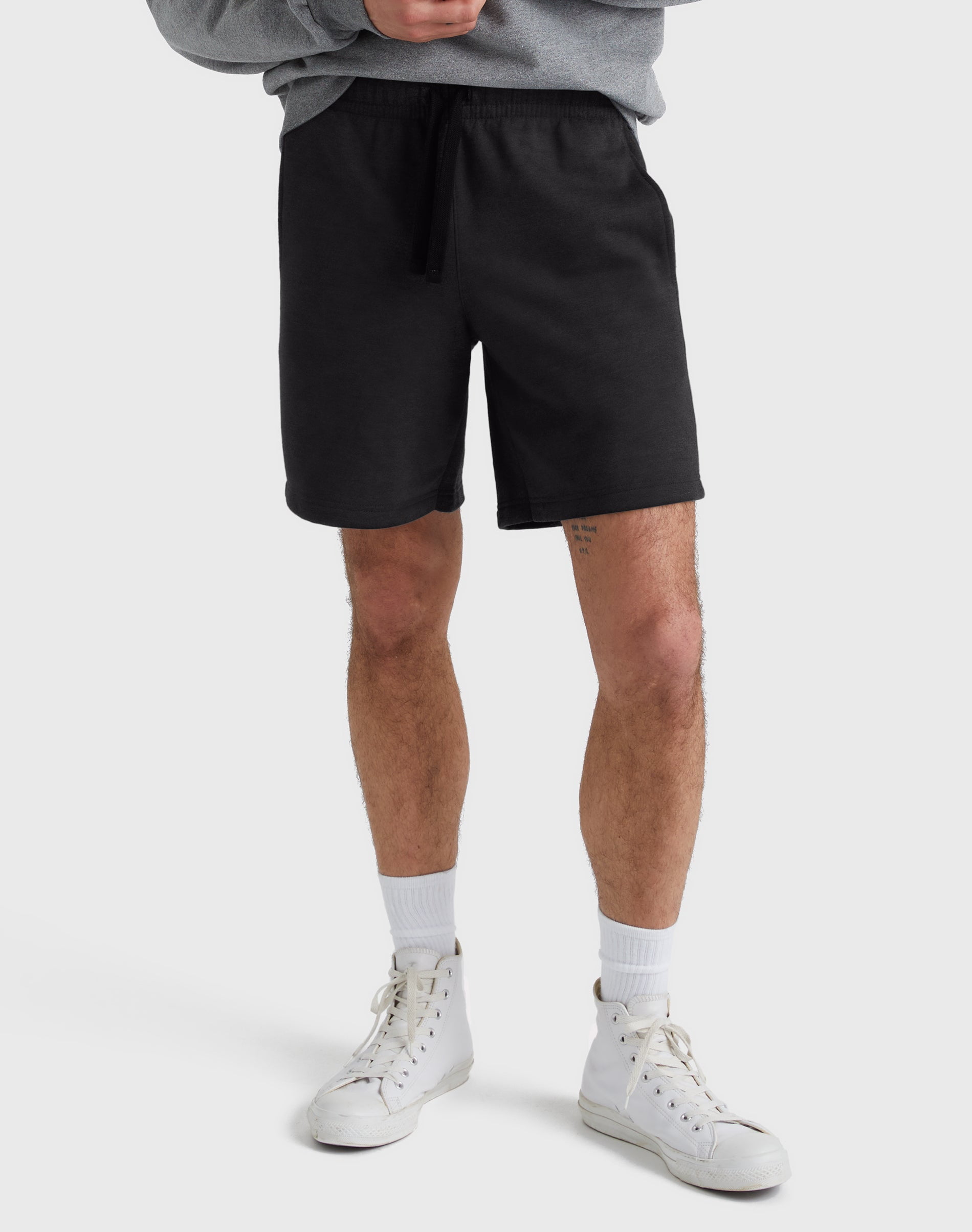 Hanes Men's Fleece Sweat Shorts with Pockets, Adjustable Drawcord