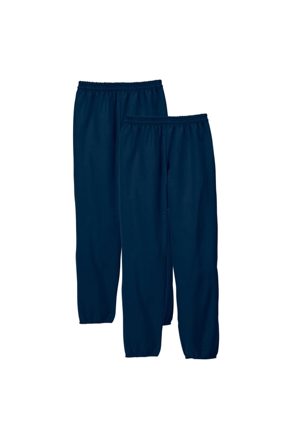 Men's Fleece Sweatpants 2-Pack EcoSmart Fleece Perfect Fit 32" inseam
