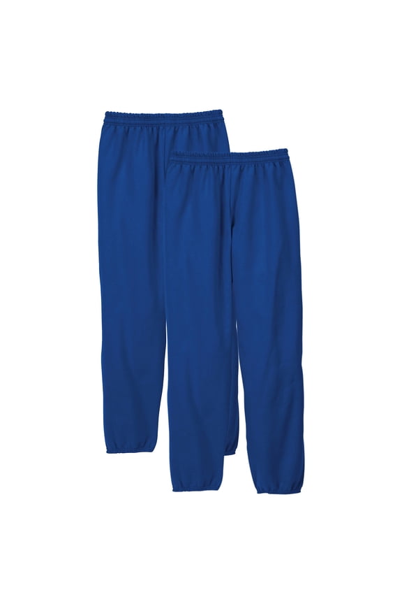 Men's Fleece Sweatpants 2-Pack EcoSmart Fleece Perfect Fit 32" inseam