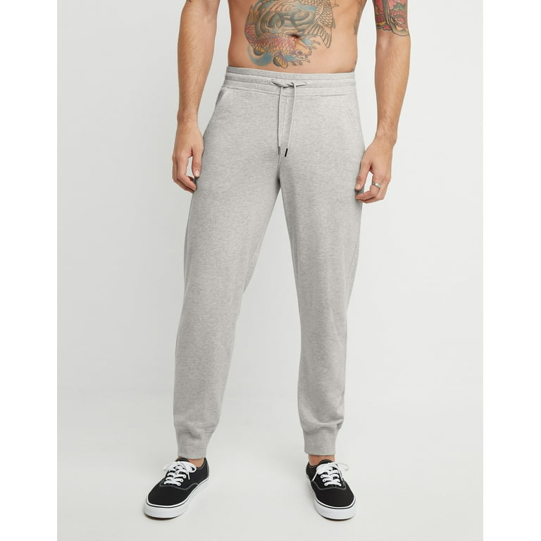 Hanes Men s French Terry Jogger Sweatpants With Pockets Light