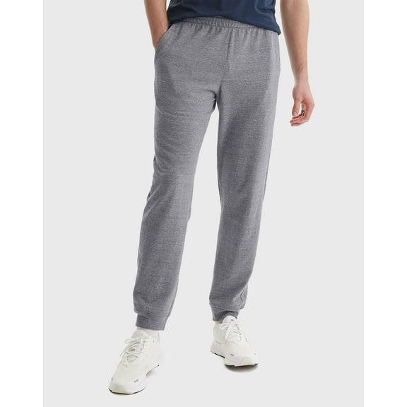 Hanes Originals Men's French Terry Joggers with Pockets, 30.5" Black Heather S