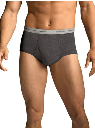Hanes Men's Underwear Briefs Pack, Mid-Rise Cotton Moisture