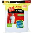 thumbnail image 1 of Hanes Men's FreshIQ ComfortSoft Crewneck T-Shirt Bonus Pack, White, Meduim, 1 of 2